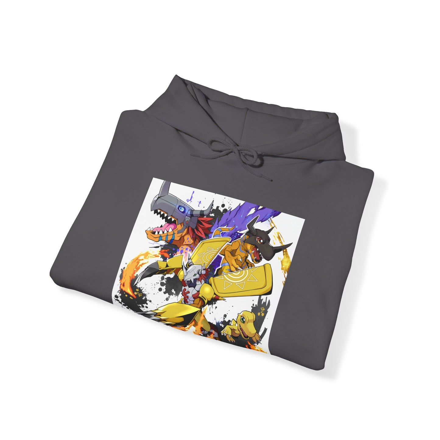 Digimon Wargreymon Hooded Sweatshirt Design by Currynoodleart