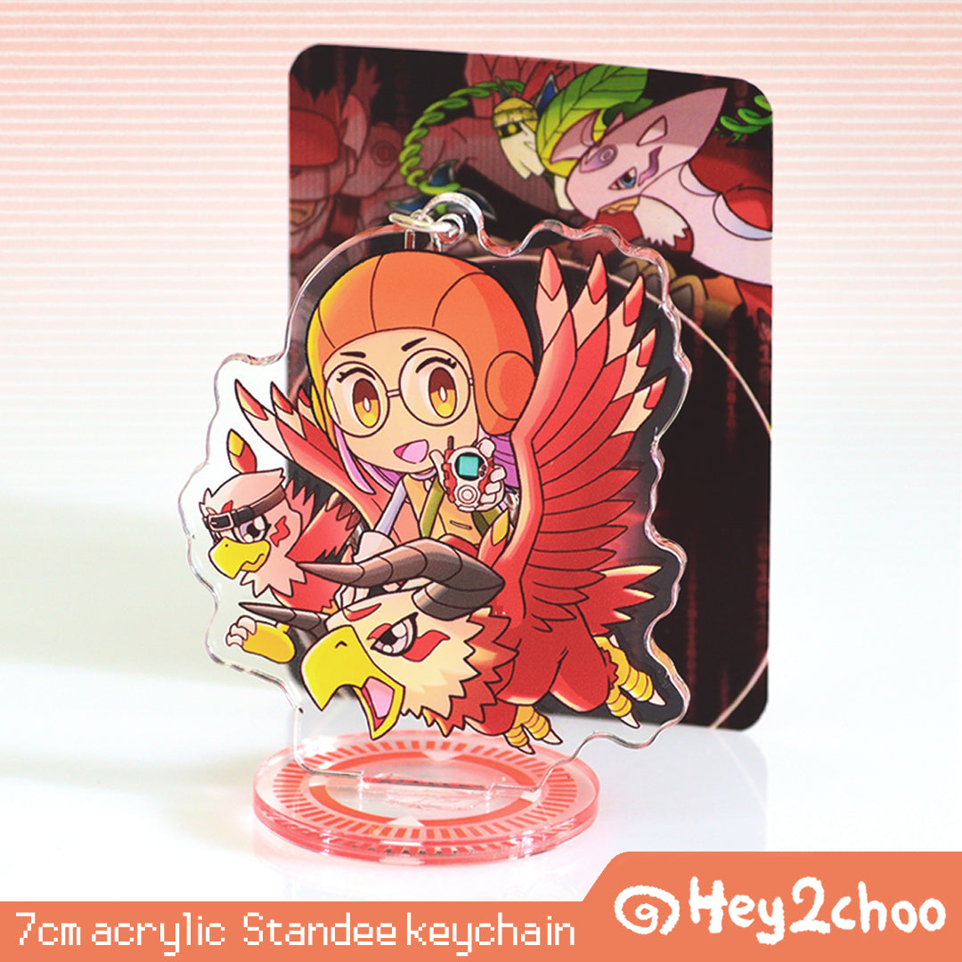 Hawkmon_ Standee Keychain