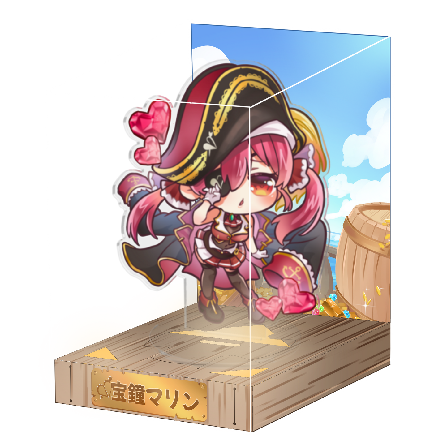 Houshou Marine _ Standee Lightbox Success